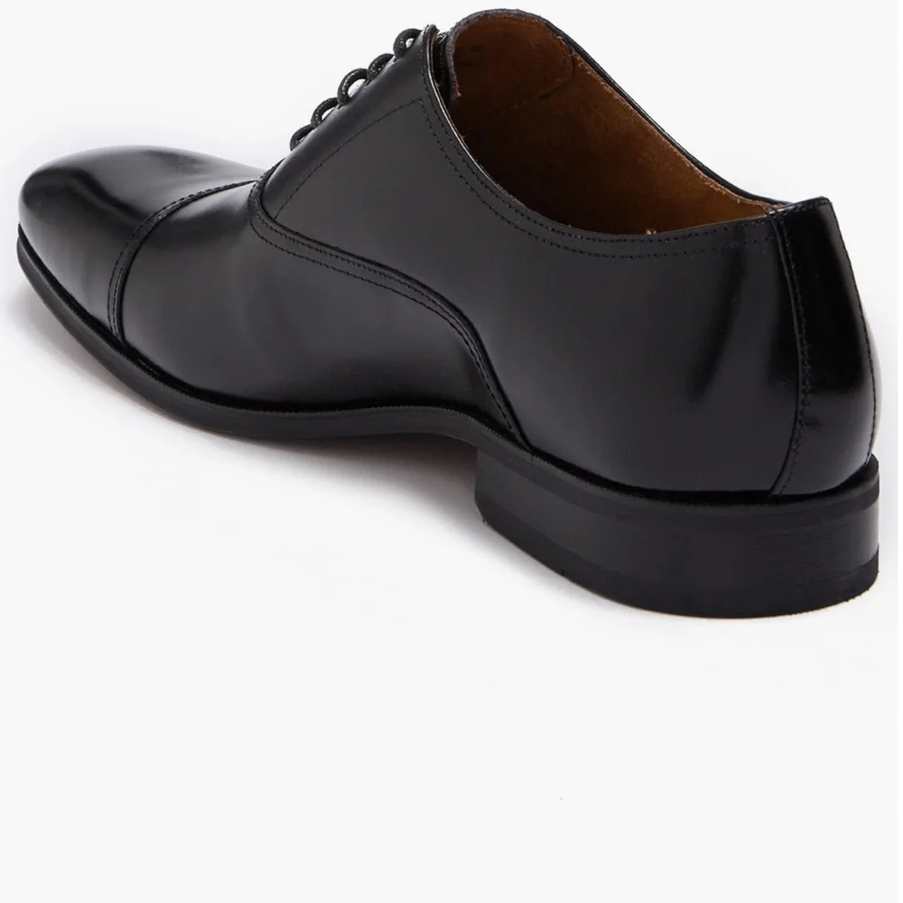 Men's Black Leather Dress Shoes